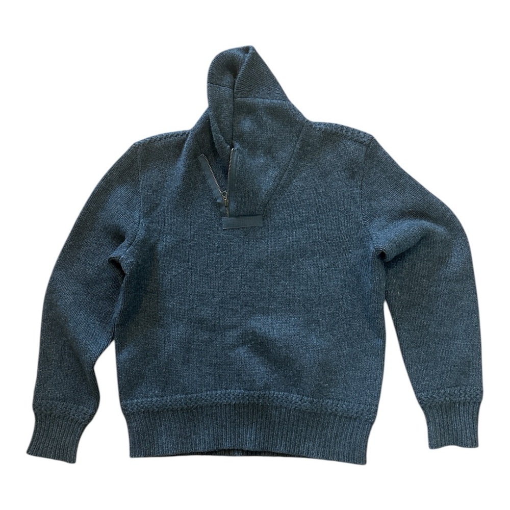 Vintage Polo by Ralph Lauren Men's Zip-Up Sweater Military Style - Size M